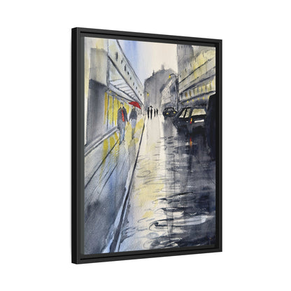 Rainy Day Romance, Framed (Black or Espresso). Available in sizes from 8”x10”-24”x32”