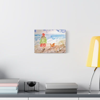 Oceanfront Friends Matte Canvas, Stretched, 1.25". Available in sizes 10” x 8”-20” x 16”