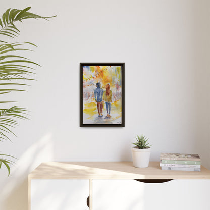 Festive At The Fair Matte Canvas, Framed (Black or Espresso). Available in sizes from 8”x10”-20”x30”