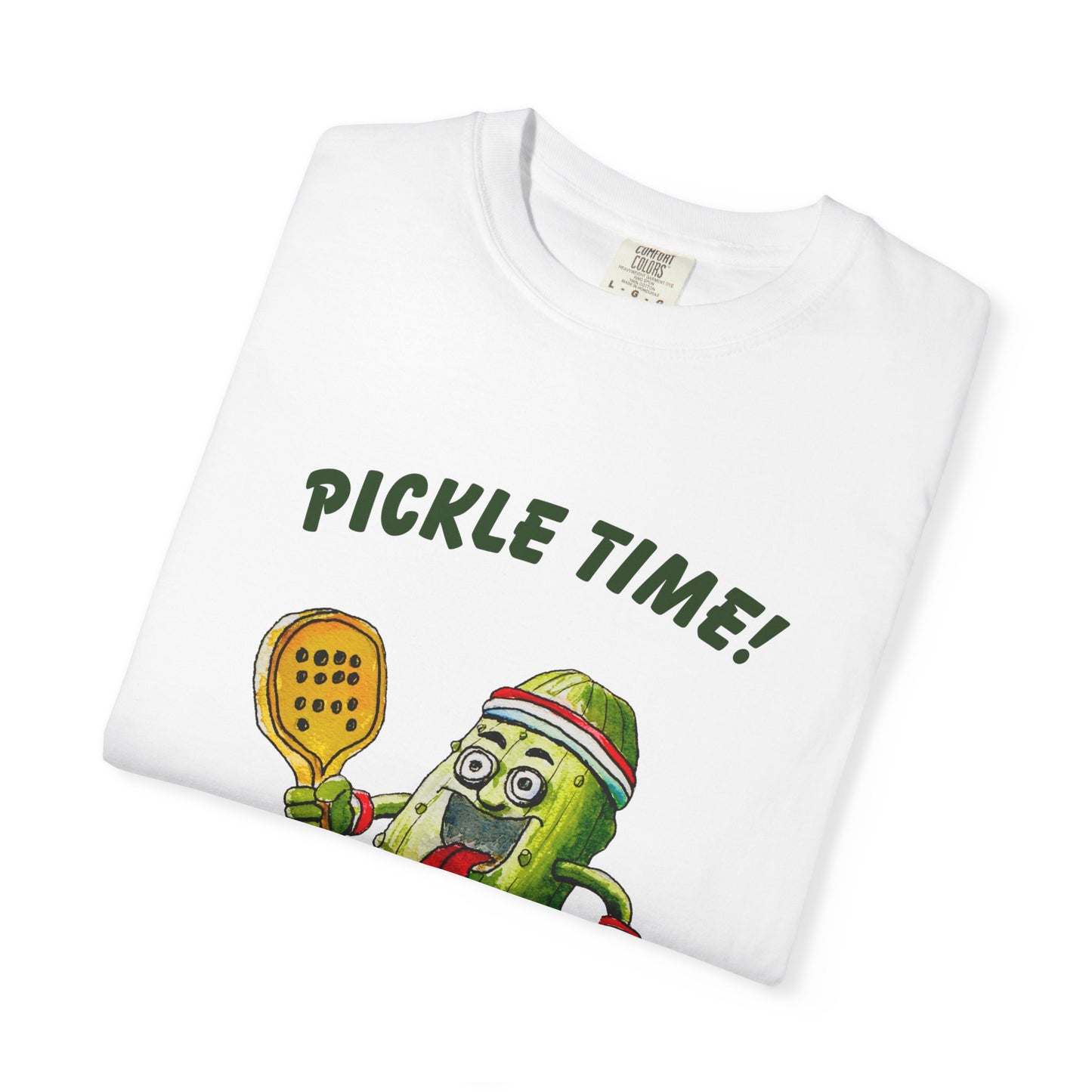 Pickle Time! Unisex Garment-Dyed T-shirt (Light Colors). Available in sizes S-4XL, 16 colors.