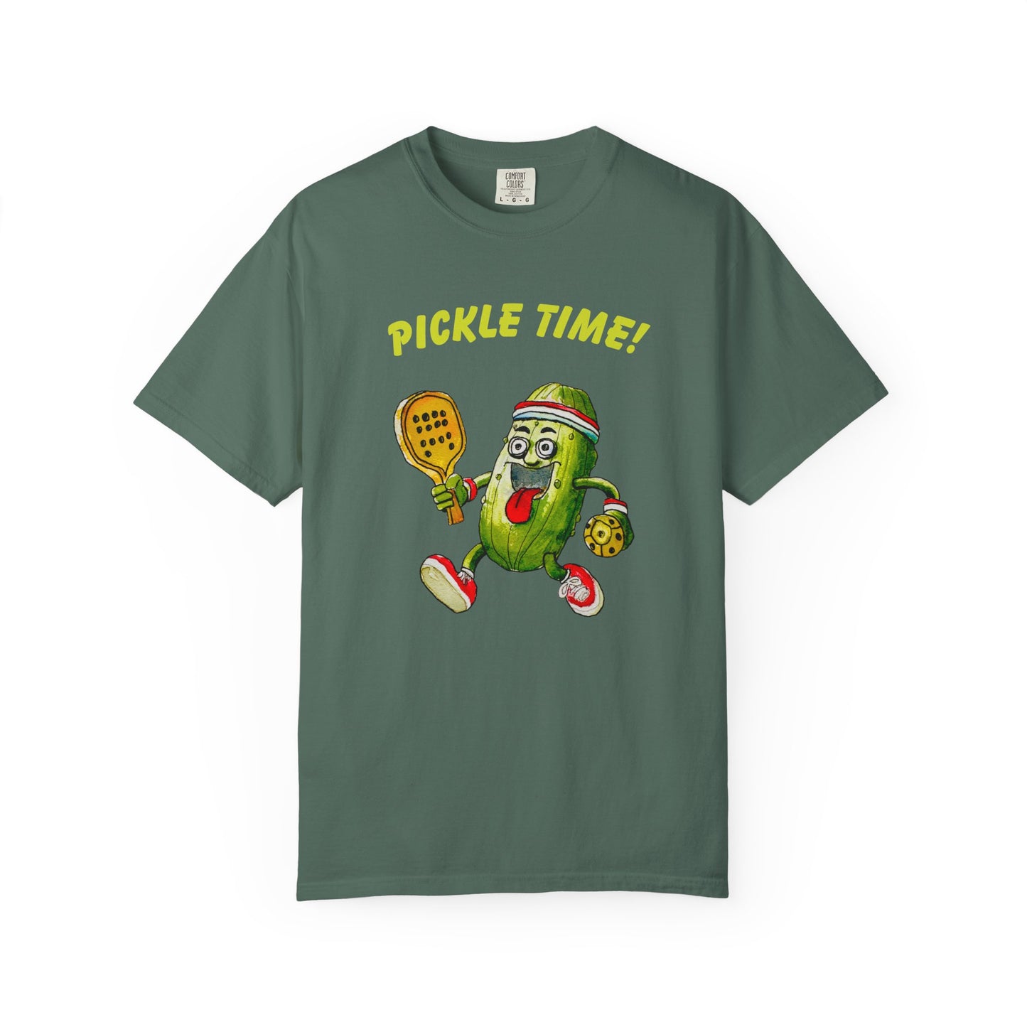 Pickle Time! Unisex Garment-Dyed T-shirt (Dark Colors). Available in sizes S-4XL, 16 colors.