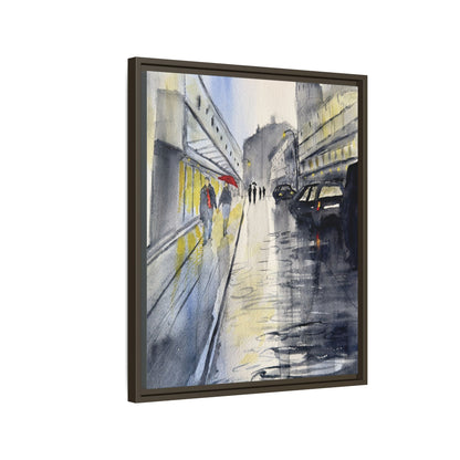 Rainy Day Romance, Framed (Black or Espresso). Available in sizes from 8”x10”-24”x32”