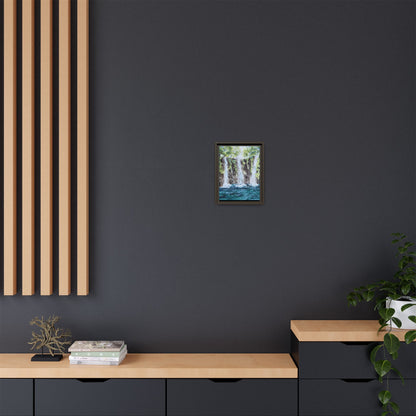Three Sisters Waterfall, Framed (Black or Espresso). Available in sizes from 8”x10”-12”x16”