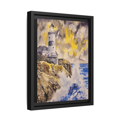 Storm Watch Matte Canvas, Framed (Black or Espresso). Available in sizes 8”x10”-18”x24”