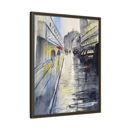 Rainy Day Romance, Framed (Black or Espresso). Available in sizes from 8”x10”-24”x32”