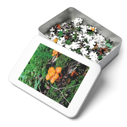 Vibrant Treasure Forest Mushrooms Jigsaw Puzzle (110 and 252-Piece)
