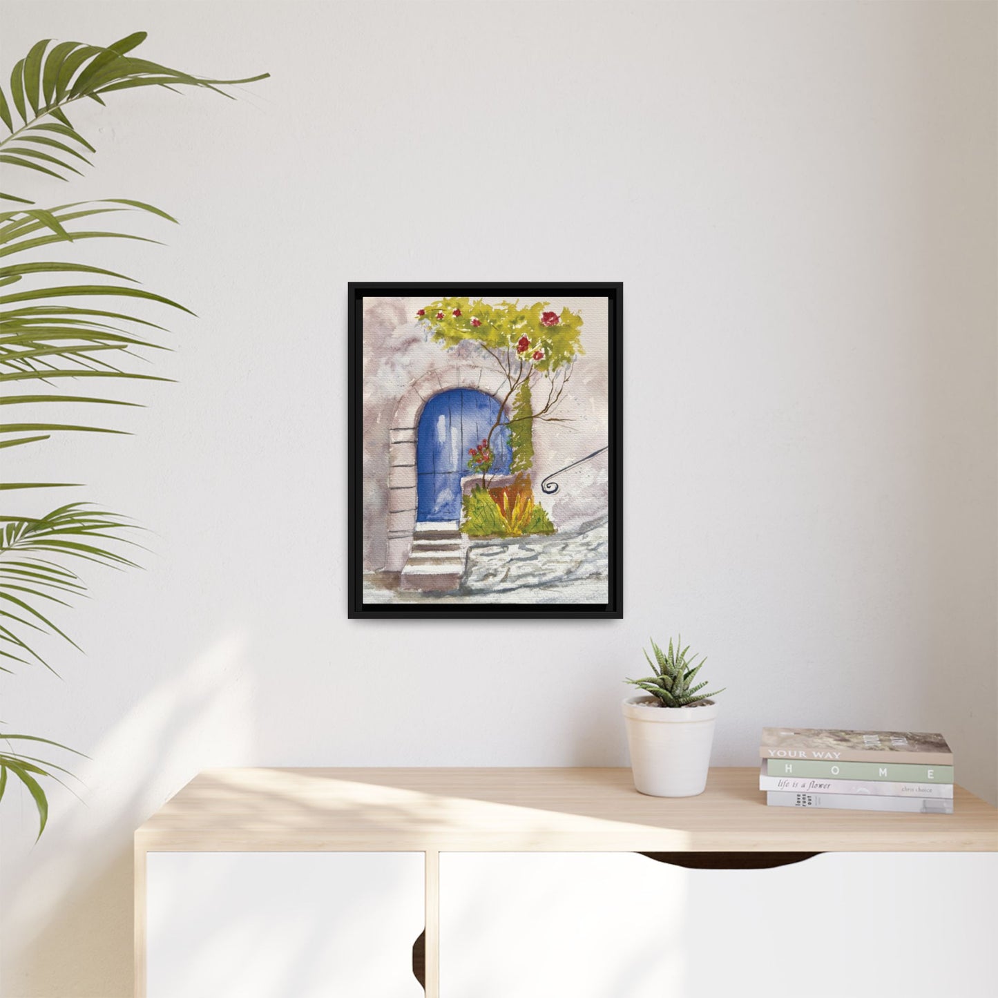 Blue Door, Framed (Black or Espresso). Available in sizes from 8”x10”-24”x32”