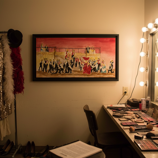Hello, Dolly! Matte Canvas, Framed (Black or Espresso). Available in 20”x10”