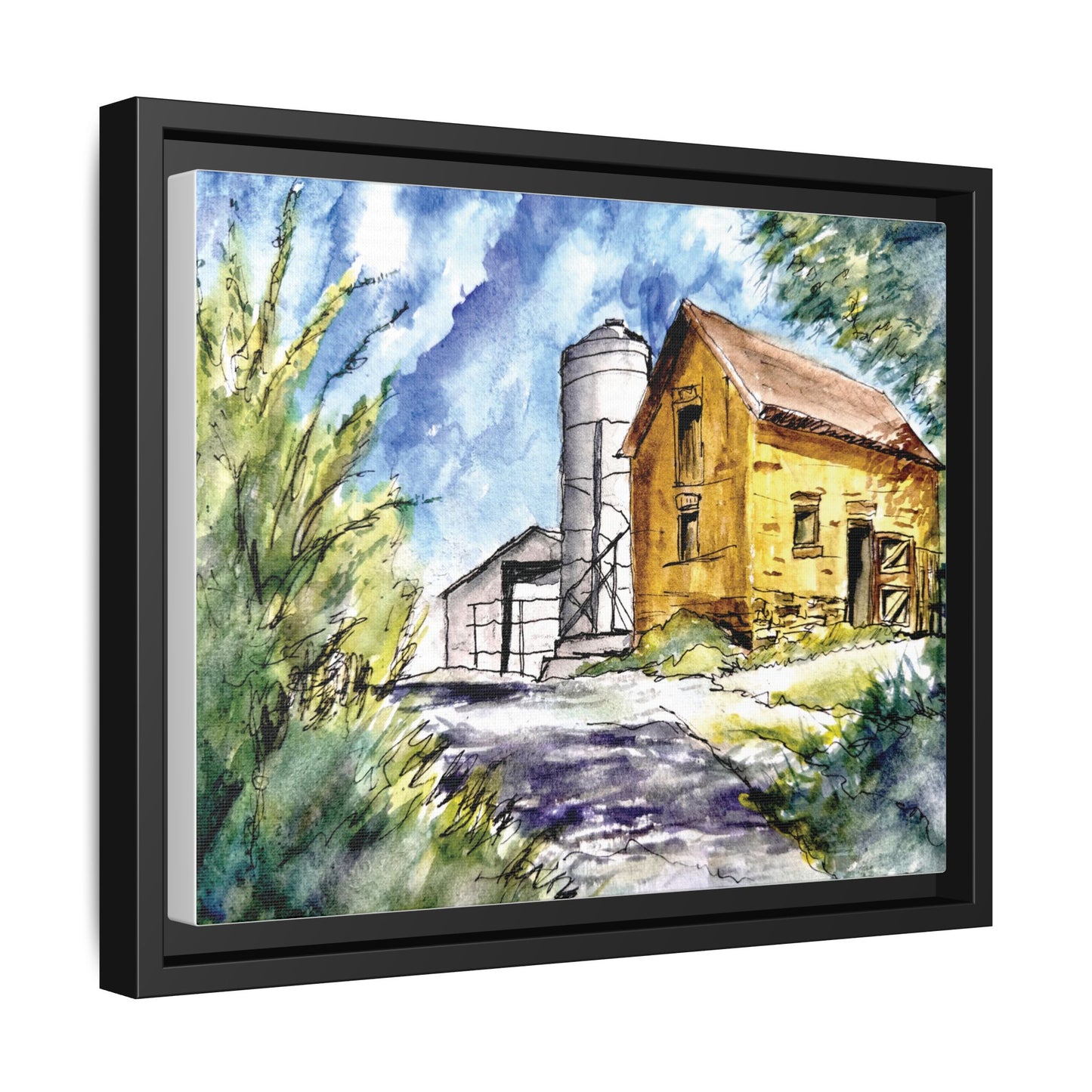 Ye Olde Barn, Framed (Black or Espresso). Available in sizes from 10”x8”-32”x24”
