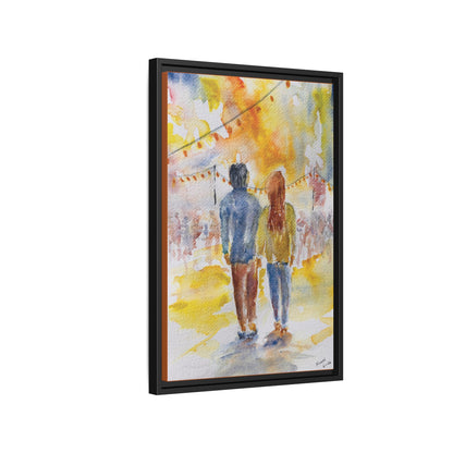 Festive At The Fair Matte Canvas, Framed (Black or Espresso). Available in sizes from 8”x10”-20”x30”