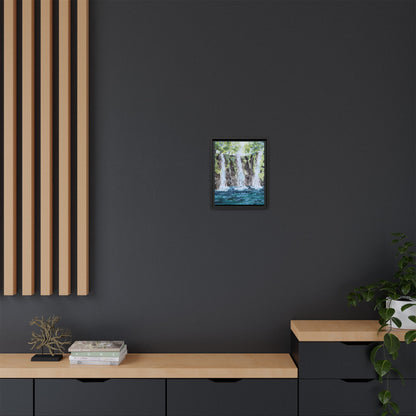 Three Sisters Waterfall, Framed (Black or Espresso). Available in sizes from 8”x10”-12”x16”