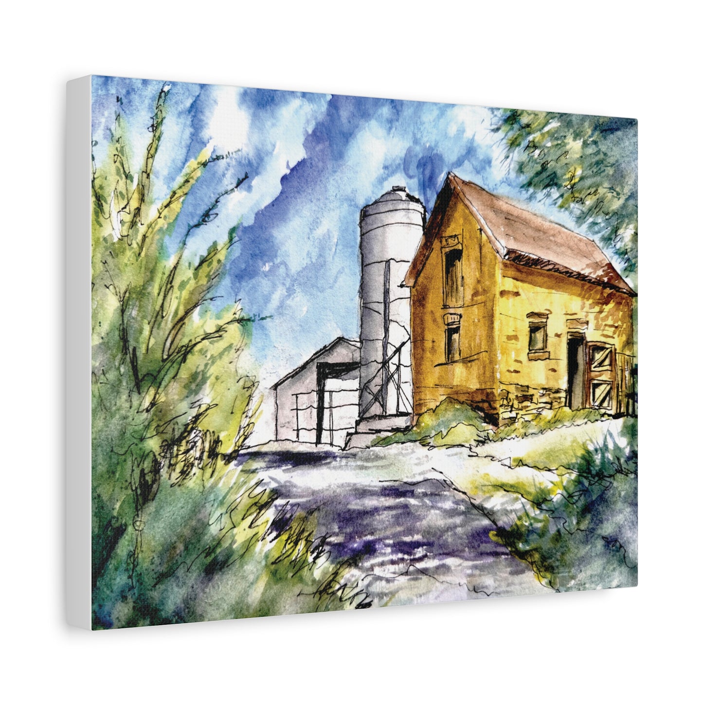 Ye Olde Barn Matte Canvas, Stretched, 1.25". Available in sizes 10” x 8”-24” x 20”