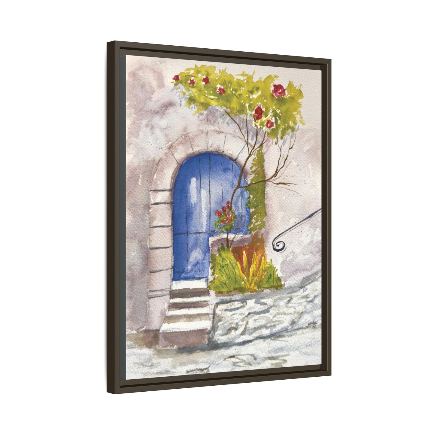Blue Door, Framed (Black or Espresso). Available in sizes from 8”x10”-24”x32”