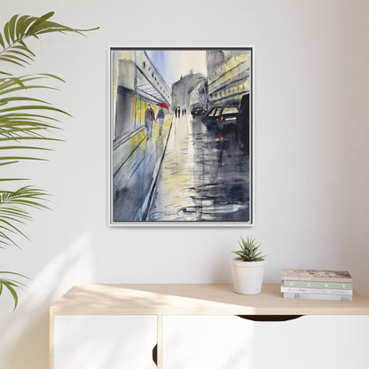 Rainy Day Romance, Framed (Black or Espresso). Available in sizes from 8”x10”-24”x32”