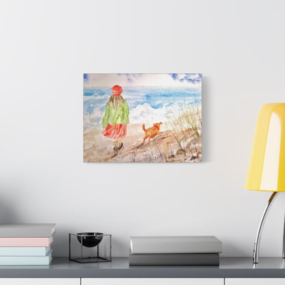 Oceanfront Friends Matte Canvas, Stretched, 1.25". Available in sizes 10” x 8”-20” x 16”