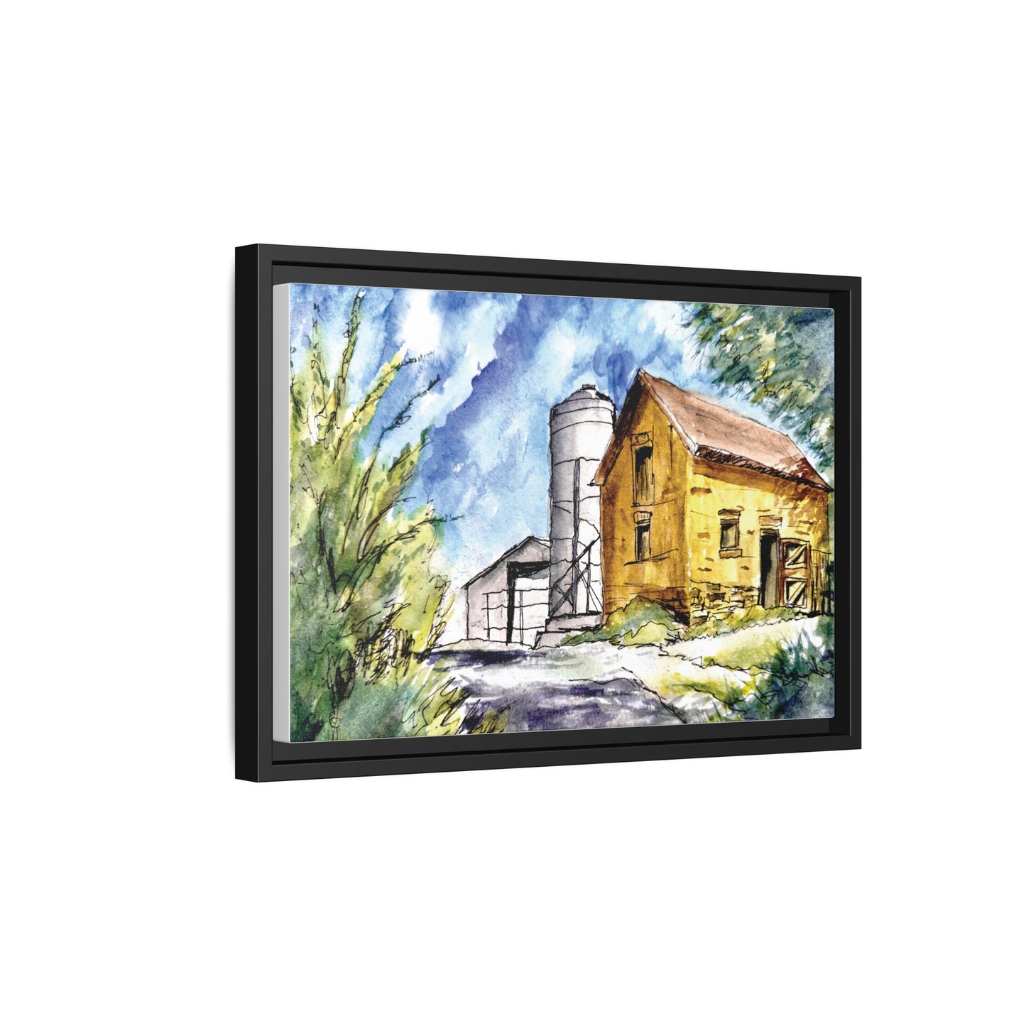Ye Olde Barn, Framed (Black or Espresso). Available in sizes from 10”x8”-32”x24”