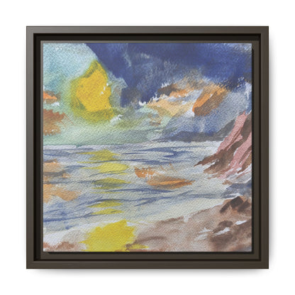 The Sun in Pieces Matte Canvas, Framed (Black or Espresso). Available in sizes from 6”x6”-30”x30”