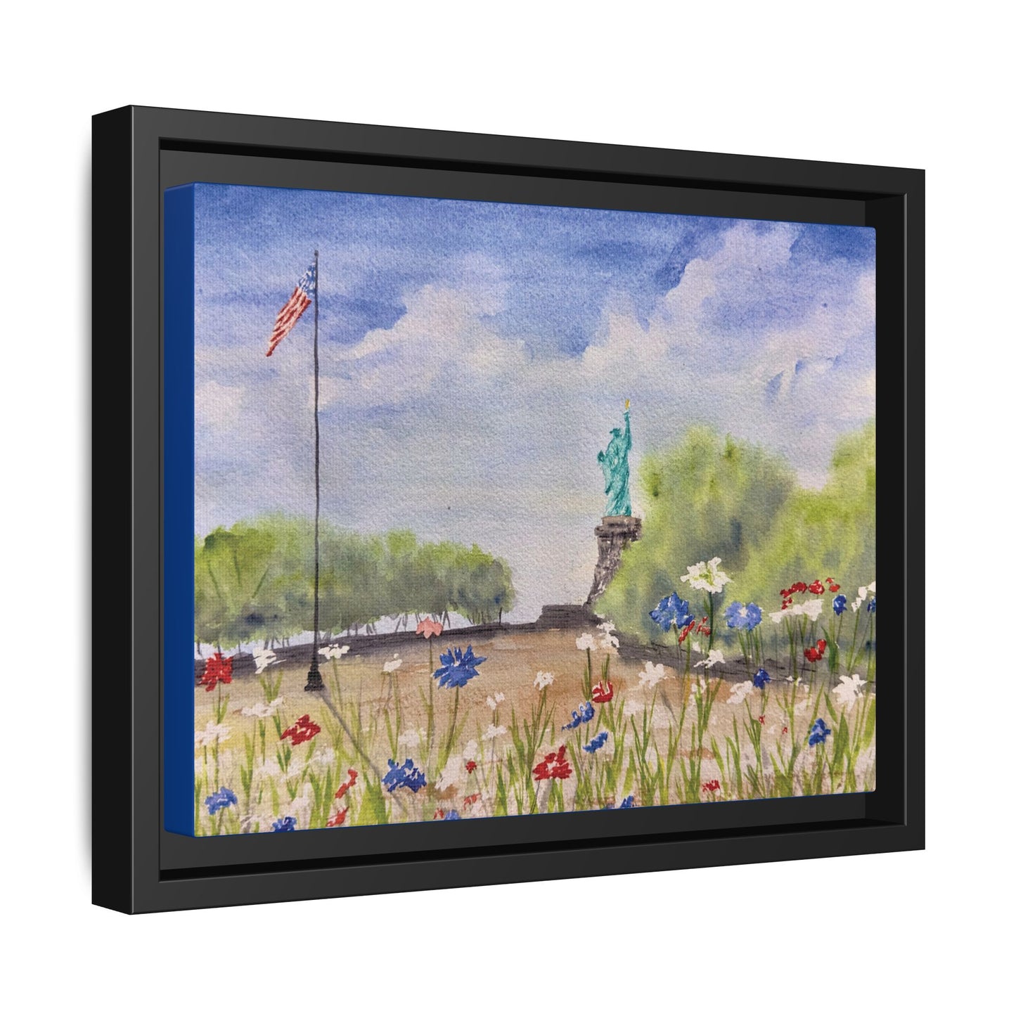 Looking for Liberty, Framed (Black or Espresso). Available in sizes from 10”x8”-24”x18”