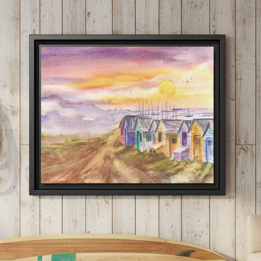 Quiet Before The Tide – Framed Matte Canvas
