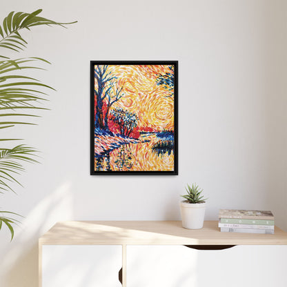 Impasto Revolution Matte Canvas, Framed (Black or Espresso). Available in sizes from 8”x10”-18”x24”