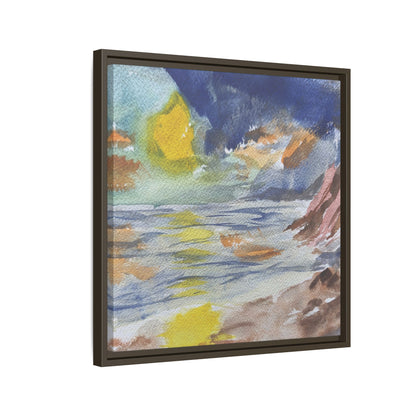 The Sun in Pieces Matte Canvas, Framed (Black or Espresso). Available in sizes from 6”x6”-30”x30”