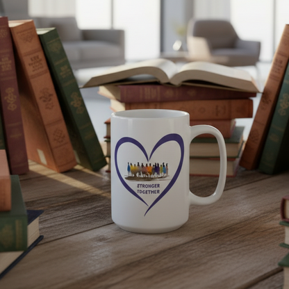 Stronger Together Heart Mug 15 oz.