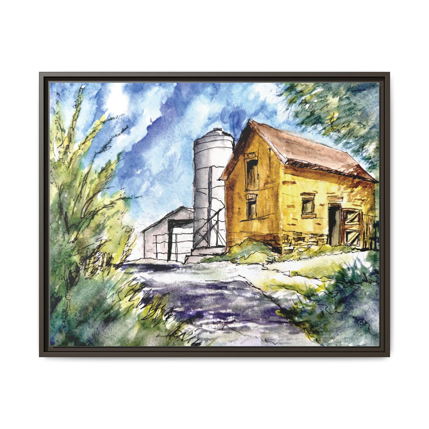 Ye Olde Barn, Framed (Black or Espresso). Available in sizes from 10”x8”-32”x24”