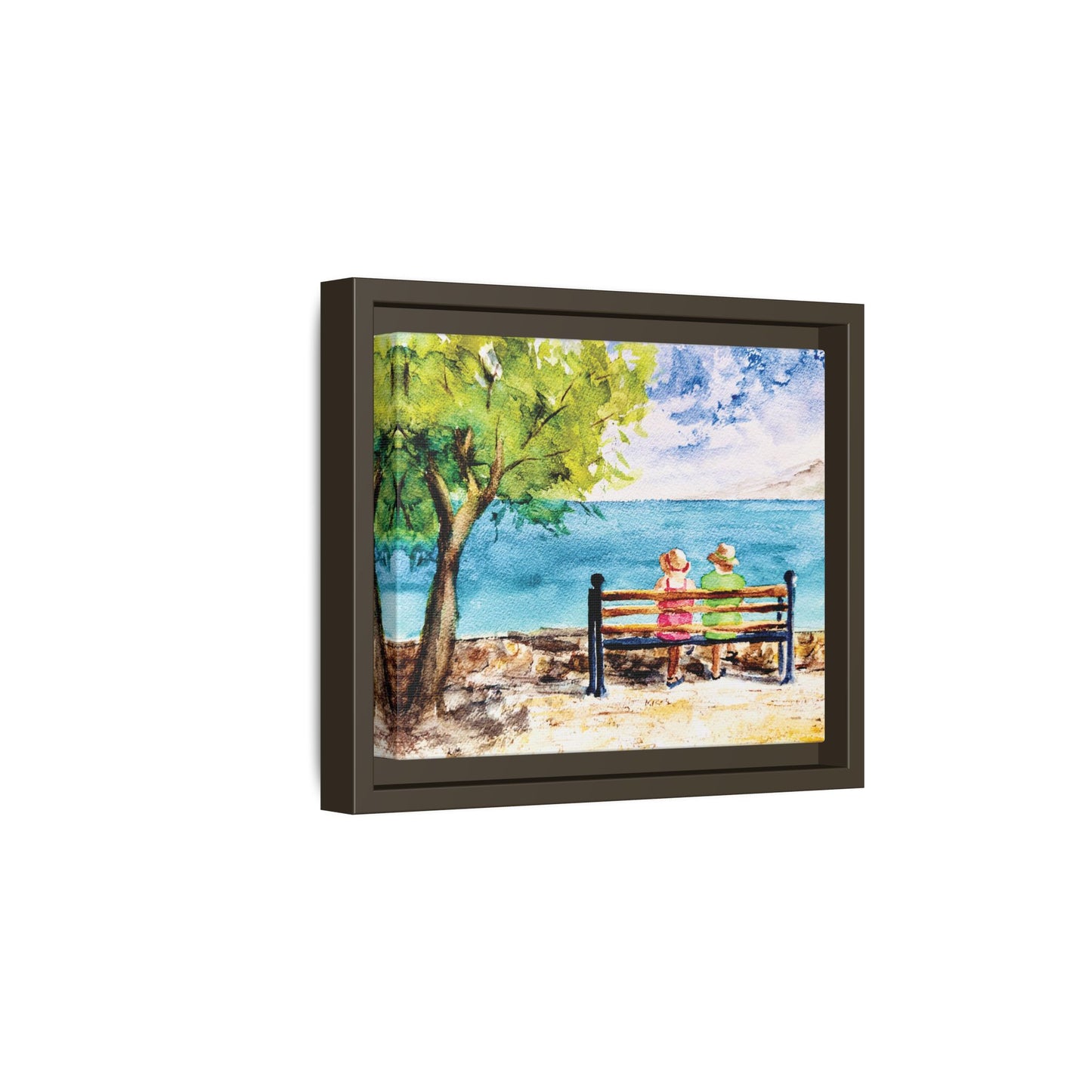 The Good Life Matte Canvas, Framed (Black or Espresso). Available in sizes from 10”x8”-30”x24”