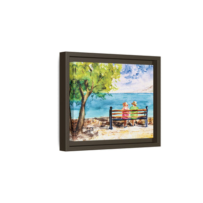 The Good Life Matte Canvas, Framed (Black or Espresso). Available in sizes from 10”x8”-30”x24”