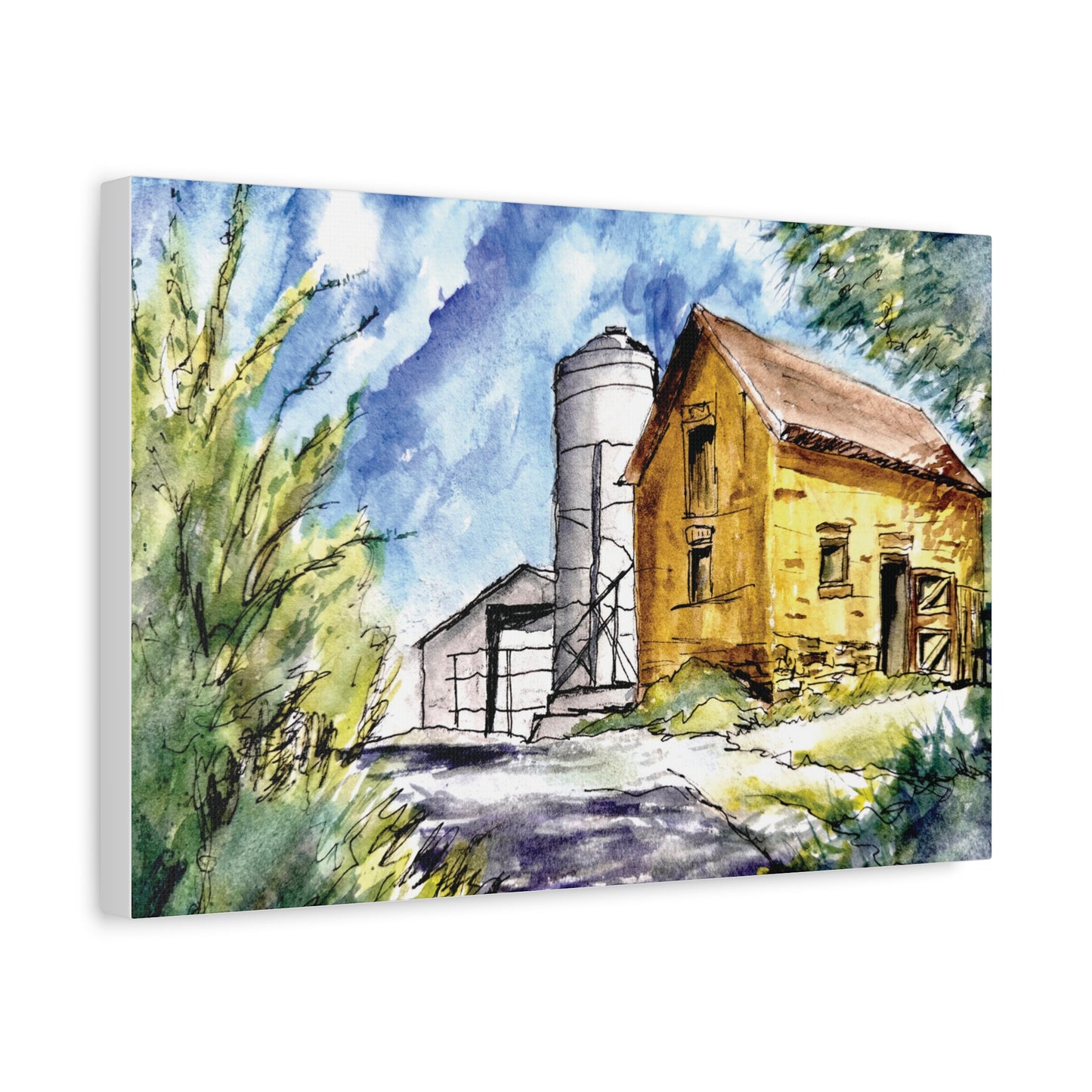 Ye Olde Barn Matte Canvas, Stretched, 1.25". Available in sizes 10” x 8”-24” x 20”