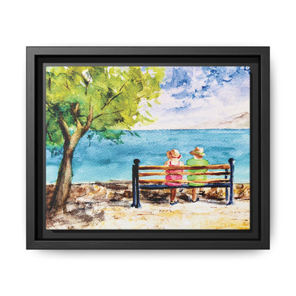The Good Life Matte Canvas, Framed (Black or Espresso). Available in sizes from 10”x8”-30”x24”