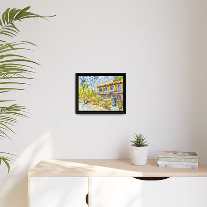 Respite Near Saint-Remy-de-Provence Matte Canvas, Framed (Black or Espresso). Available in sizes from 10”x8”-30”x24”