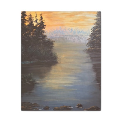 Peaceful Northwoods Lake Matte Canvas, Stretched, 1.25". Available in sizes from 8” x 10”-20” x 30”