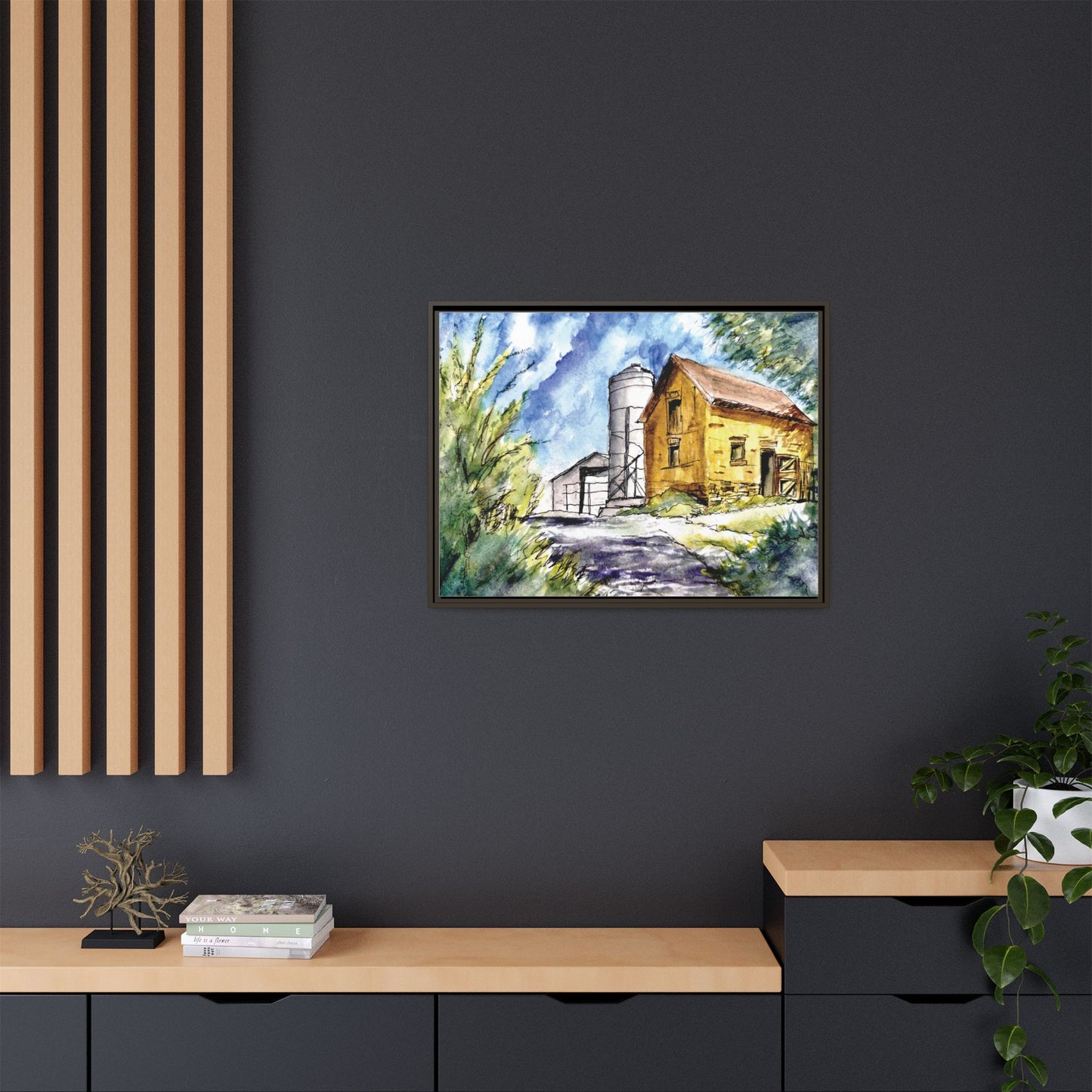 Ye Olde Barn, Framed (Black or Espresso). Available in sizes from 10”x8”-32”x24”