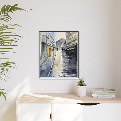 Rainy Day Romance, Framed (Black or Espresso). Available in sizes from 8”x10”-24”x32”