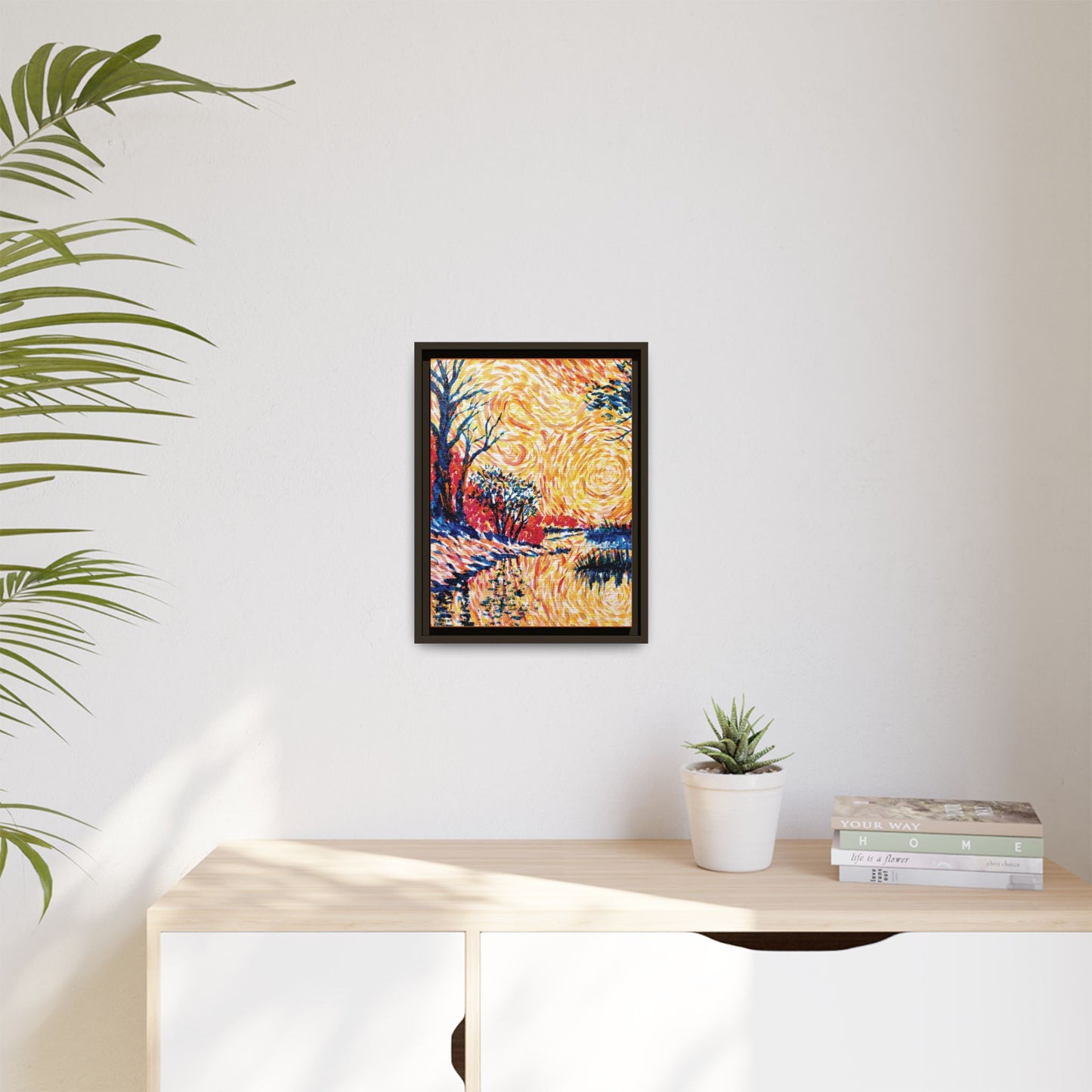 Impasto Revolution Matte Canvas, Framed (Black or Espresso). Available in sizes from 8”x10”-18”x24”