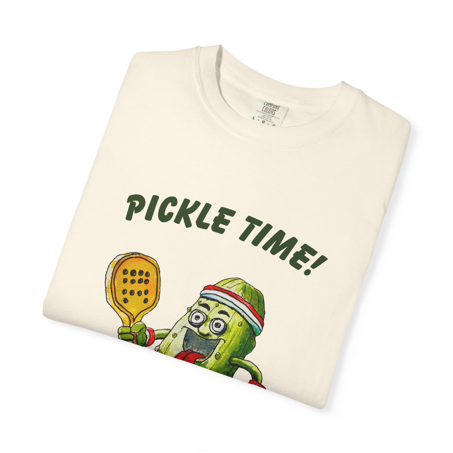 Pickle Time! Unisex Garment-Dyed T-shirt (Light Colors). Available in sizes S-4XL, 16 colors.