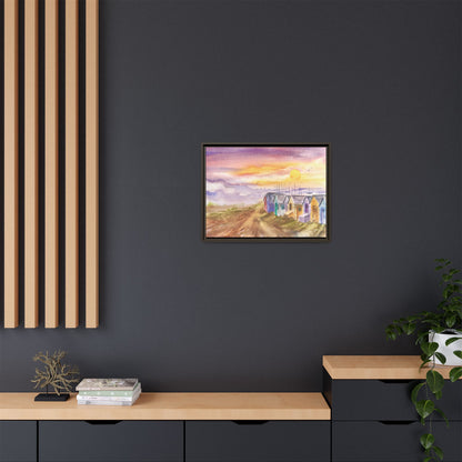Quiet Before The Tide Matte Canvas, Framed (Black or Espresso). Available in sizes from 10”x8”-32”x24”