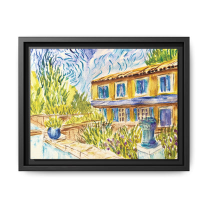 Respite Near Saint-Remy-de-Provence Matte Canvas, Framed (Black or Espresso). Available in sizes from 10”x8”-30”x24”