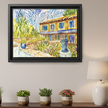 Respite Near Saint-Remy-de-Provence – Framed Matte Canvas