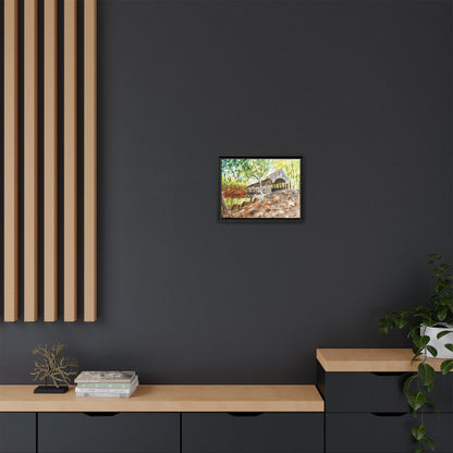 Artist’s Bridge Matte Canvas, Framed (Black or Espresso). Available in sizes from 10”x8”-24”x18”