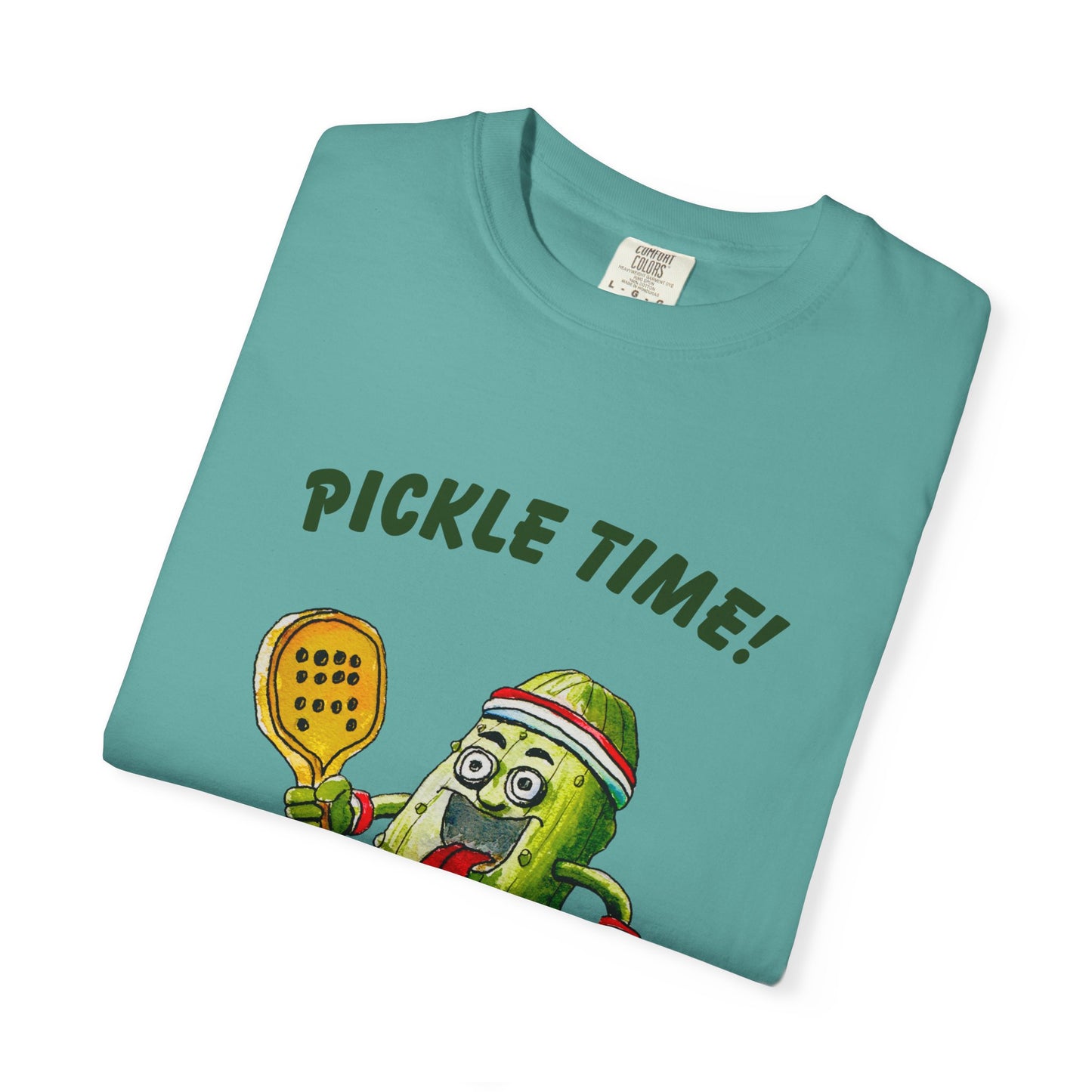 Pickle Time! Unisex Garment-Dyed T-shirt (Light Colors). Available in sizes S-4XL, 16 colors.