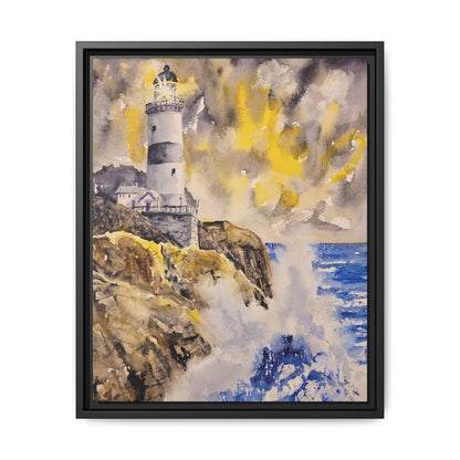 Storm Watch Matte Canvas, Framed (Black or Espresso). Available in sizes 8”x10”-18”x24”