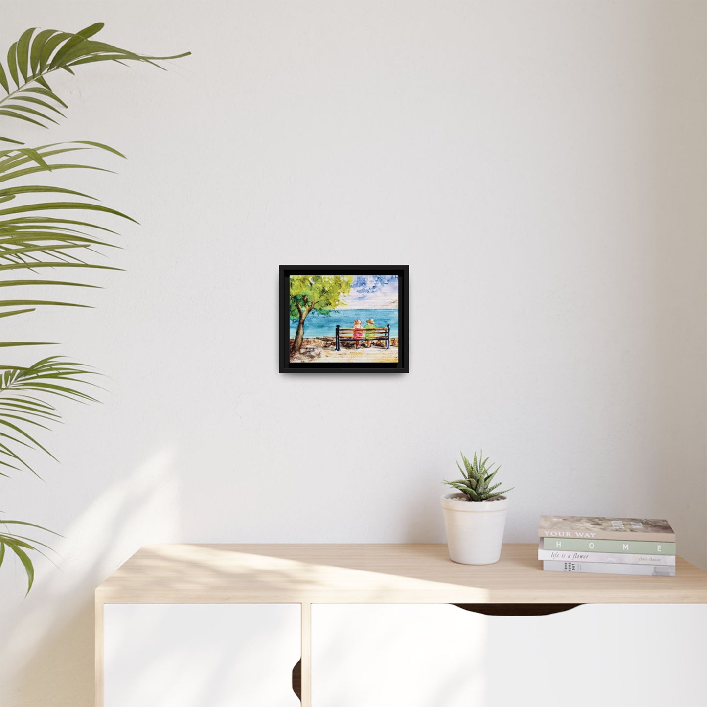 The Good Life Matte Canvas, Framed (Black or Espresso). Available in sizes from 10”x8”-30”x24”
