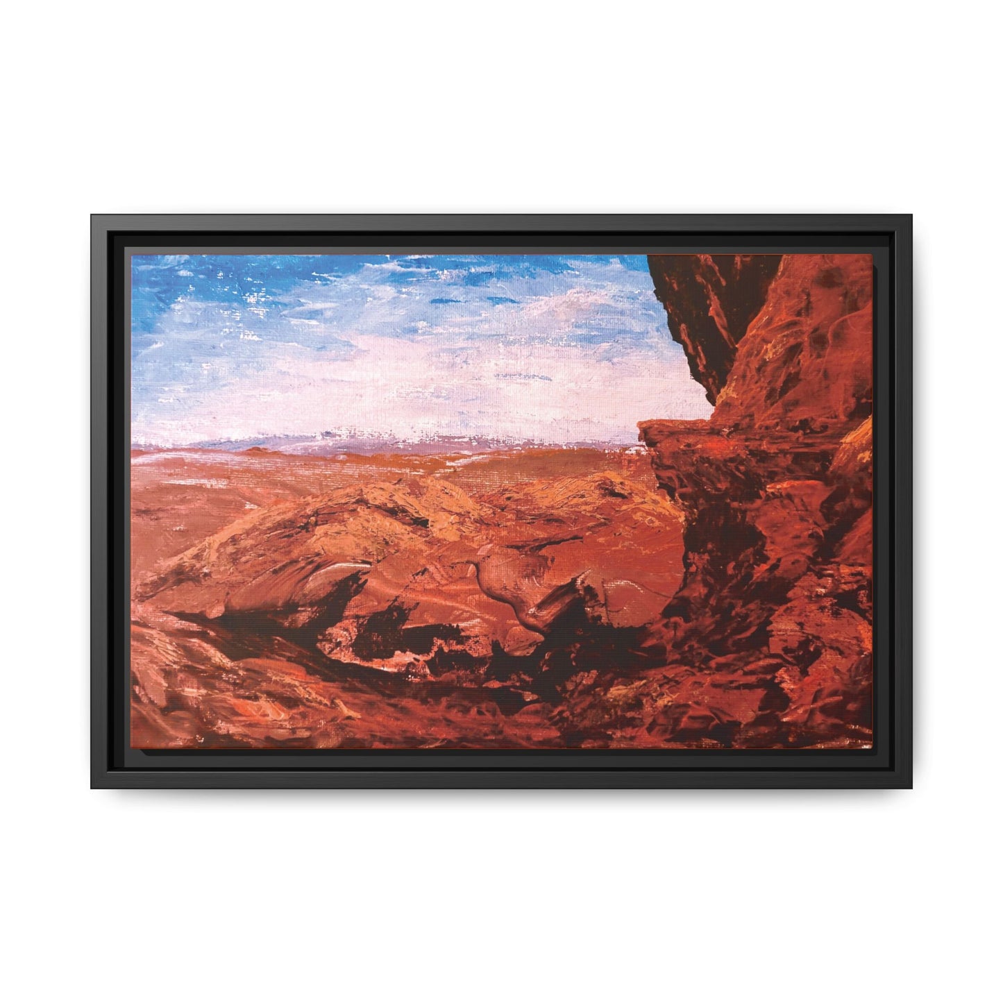 Red Rocks, Framed (Black or Espresso). Available in sizes from 10”x8”-18”x12”