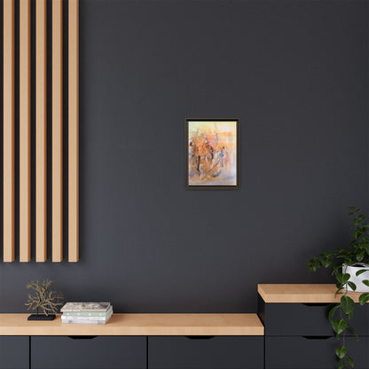The Explorer Matte Canvas, Framed (Black or Espresso). Available in sizes 8”x10”-18”x24”