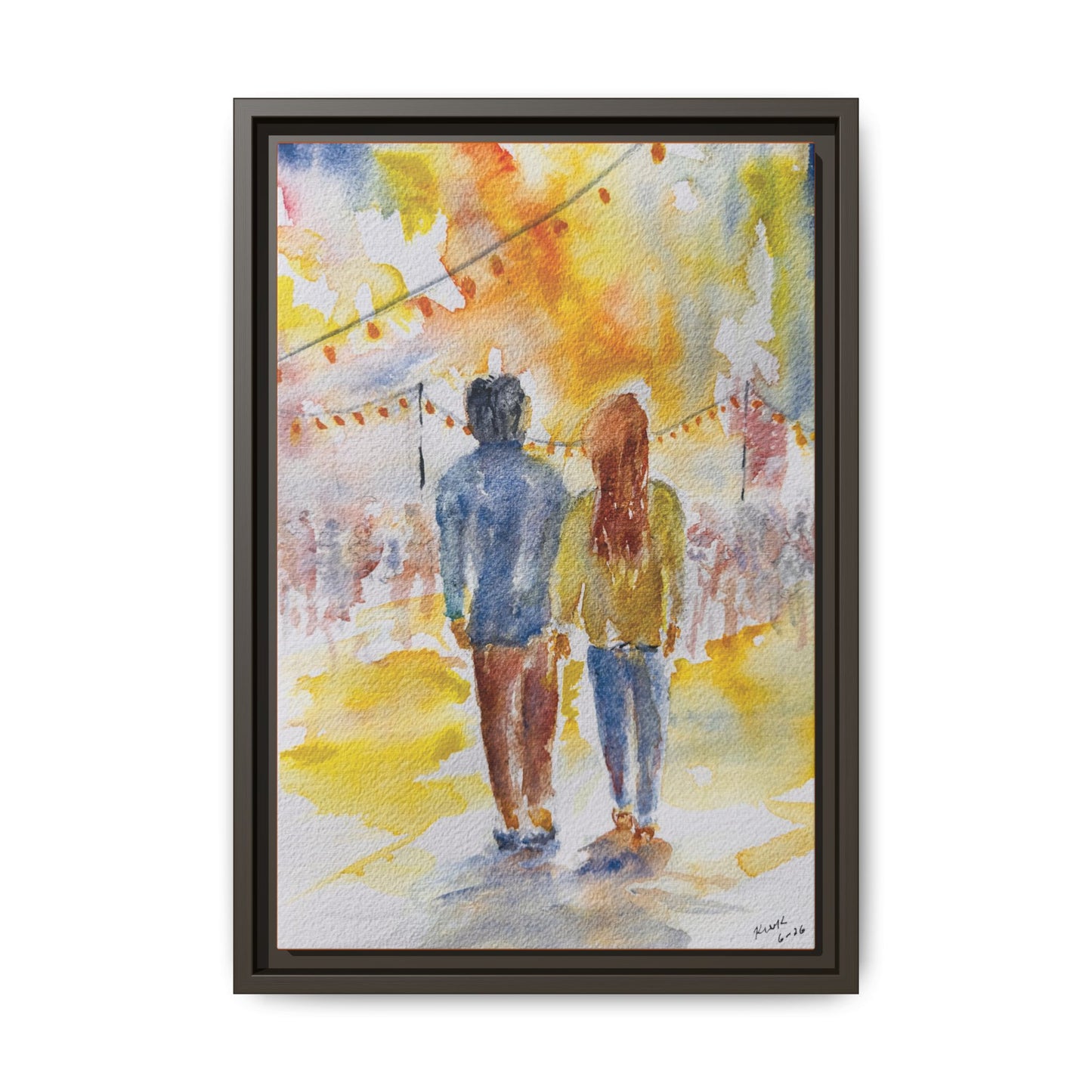 Festive At The Fair Matte Canvas, Framed (Black or Espresso). Available in sizes from 8”x10”-20”x30”