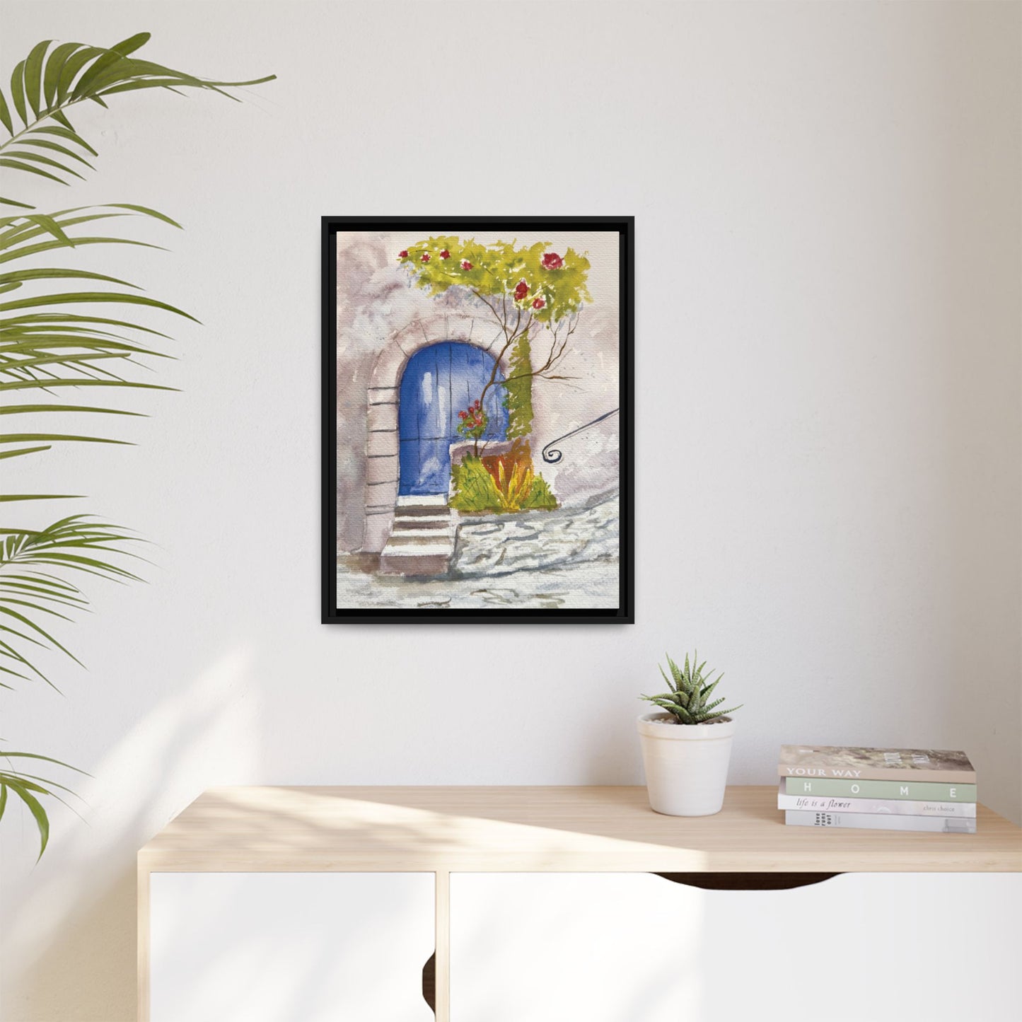 Blue Door, Framed (Black or Espresso). Available in sizes from 8”x10”-24”x32”