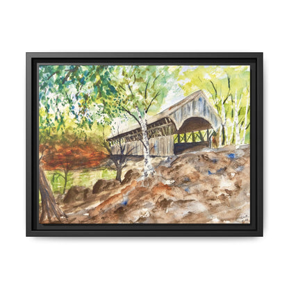 Artist’s Bridge Matte Canvas, Framed (Black or Espresso). Available in sizes from 10”x8”-24”x18”