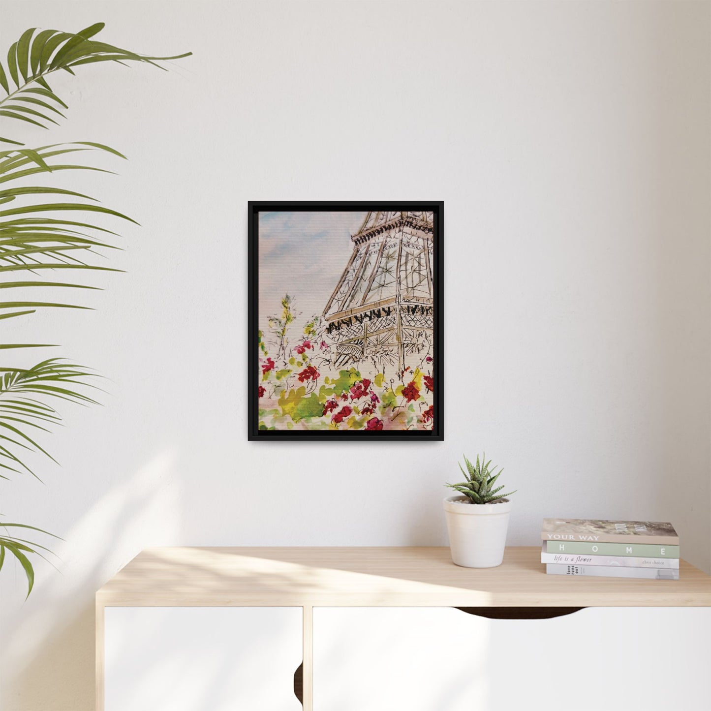 Eiffel Tower, Framed (Black or Espresso). Available in sizes from 8”x10”-16”x20”